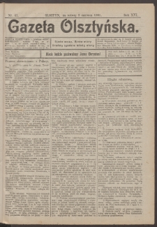 Gazeta Olsztyńska, 1901, nr 67