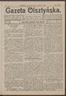 Gazeta Olsztyńska, 1901, nr 72