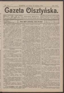 Gazeta Olsztyńska, 1901, nr 73