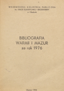 Bibliografia Warmii i Mazur za rok 1976