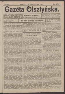 Gazeta Olsztyńska, 1901, nr 85