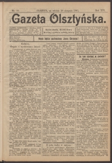 Gazeta Olsztyńska, 1901, nr 98