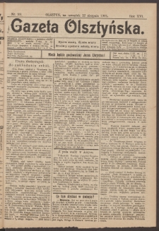 Gazeta Olsztyńska, 1901, nr 99