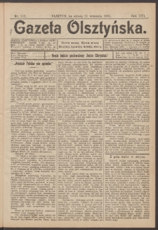 Gazeta Olsztyńska, 1901, nr 112
