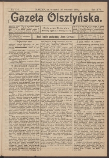 Gazeta Olsztyńska, 1901, nr 114