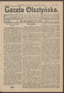 Gazeta Olsztyńska, 1901, nr 117