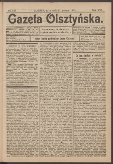 Gazeta Olsztyńska, 1901, nr 149