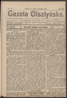 Gazeta Olsztyńska. 1902, nr 43
