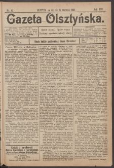 Gazeta Olsztyńska. 1902, nr 67