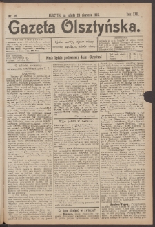 Gazeta Olsztyńska, 1902, nr 99