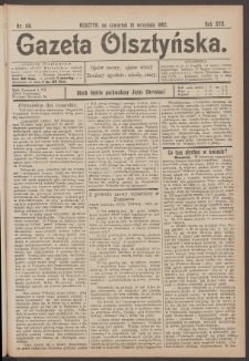 Gazeta Olsztyńska, 1902, nr 110