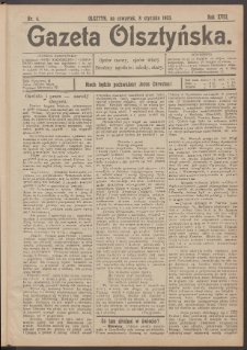 Gazeta Olsztyńska, 1903, nr 4