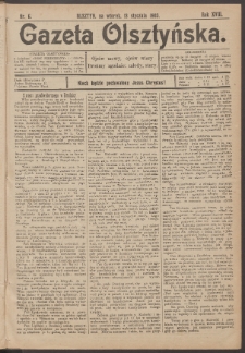 Gazeta Olsztyńska, 1903, nr 6