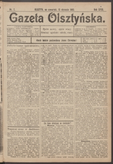 Gazeta Olsztyńska, 1903, nr 7