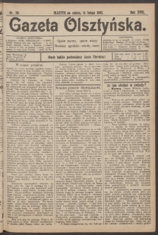 Gazeta Olsztyńska, 1903, nr 20