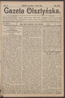 Gazeta Olsztyńska, 1903, nr 27