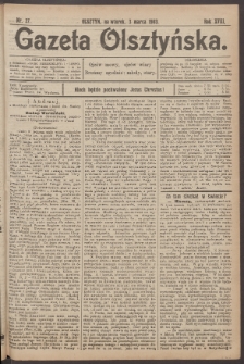 Gazeta Olsztyńska, 1903, nr 27