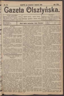 Gazeta Olsztyńska, 1903, nr 40