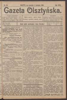 Gazeta Olsztyńska, 1903, nr 43