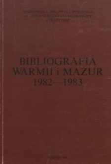 Bibliografia Warmii i Mazur 1982-1983