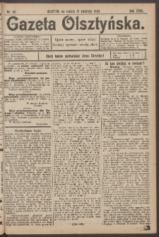 Gazeta Olsztyńska, 1903, nr 46