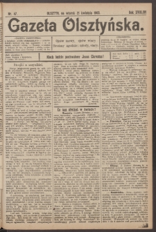 Gazeta Olsztyńska, 1903, nr 47