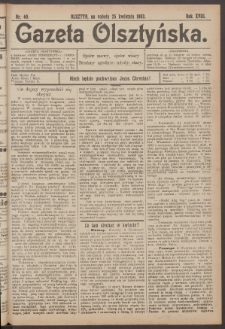 Gazeta Olsztyńska, 1903, nr 49