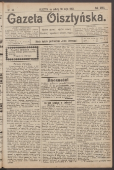 Gazeta Olsztyńska, 1903, nr 64