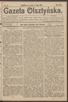 Gazeta Olsztyńska, 1903, nr 85