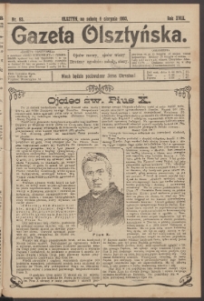 Gazeta Olsztyńska, 1903, nr 93