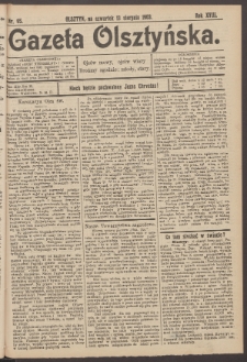Gazeta Olsztyńska, 1903, nr 95