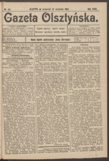 Gazeta Olsztyńska, 1903, nr 113