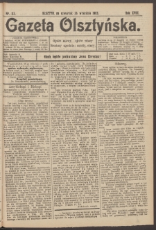 Gazeta Olsztyńska, 1903, nr 113