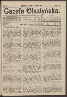 Gazeta Olsztyńska, 1904, nr 74