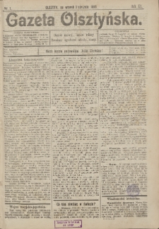Gazeta Olsztyńska, 1905, nr 1