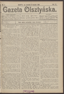 Gazeta Olsztyńska, 1905, nr 5