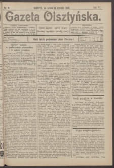 Gazeta Olsztyńska, 1905, nr 9