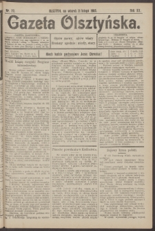 Gazeta Olsztyńska, 1905, nr 22