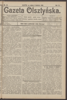 Gazeta Olsztyńska, 1905, nr 42