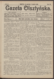 Gazeta Olsztyńska, 1905, nr 67