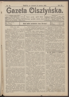 Gazeta Olsztyńska, 1905, nr 70