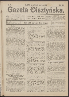 Gazeta Olsztyńska, 1905, nr 71
