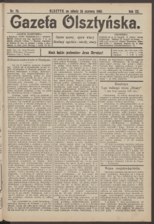 Gazeta Olsztyńska, 1905, nr 74
