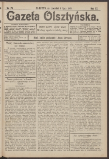 Gazeta Olsztyńska, 1905, nr 79