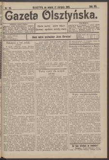 Gazeta Olsztyńska, 1905, nr 95