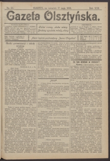 Gazeta Olsztyńska, 1906, nr 58