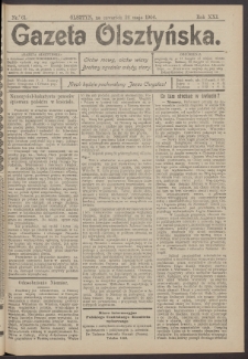 Gazeta Olsztyńska, 1906, nr 61
