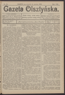 Gazeta Olsztyńska, 1906, nr 69