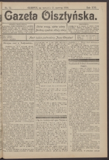 Gazeta Olsztyńska, 1906, nr 72