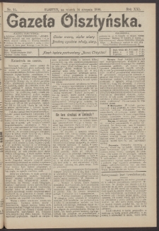 Gazeta Olsztyńska, 1906, nr 95